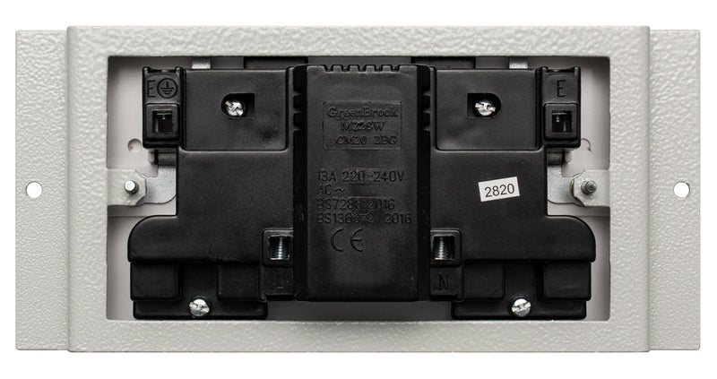 ST0287FM/RCD - Flush mounted Twin Switched RCD Protected Sockets (Type A Rated)